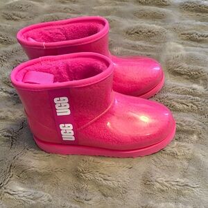 UGG Neon Pink Glossy Boots